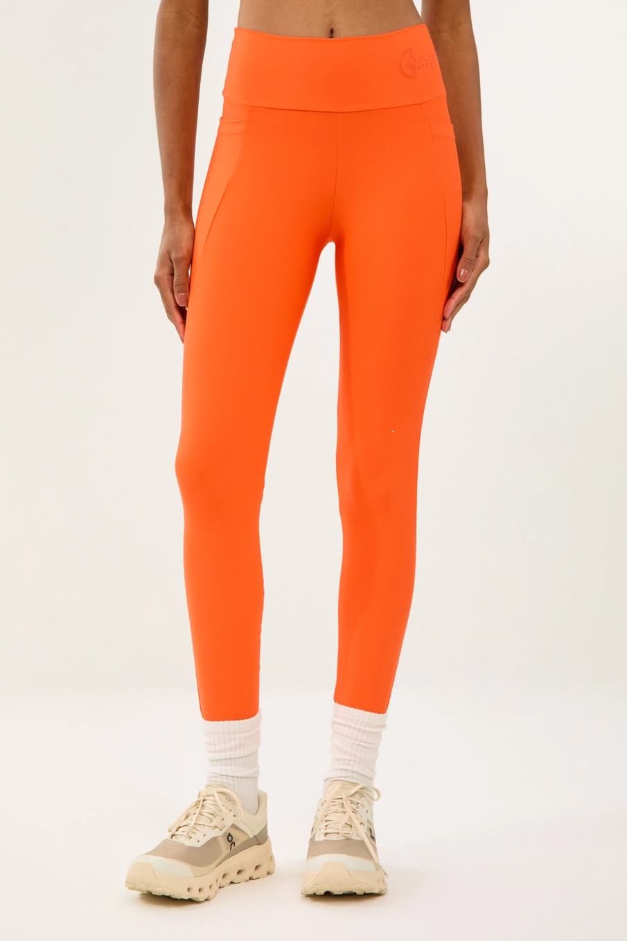 Calca Malha Sport  Feminino Colcci Sport Laranja