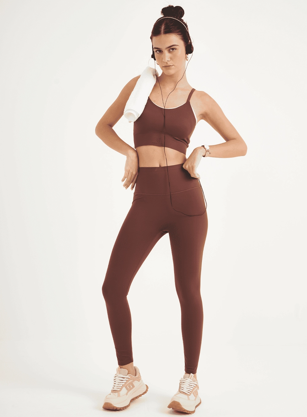 Calca Legging Perfect Fit Marrom