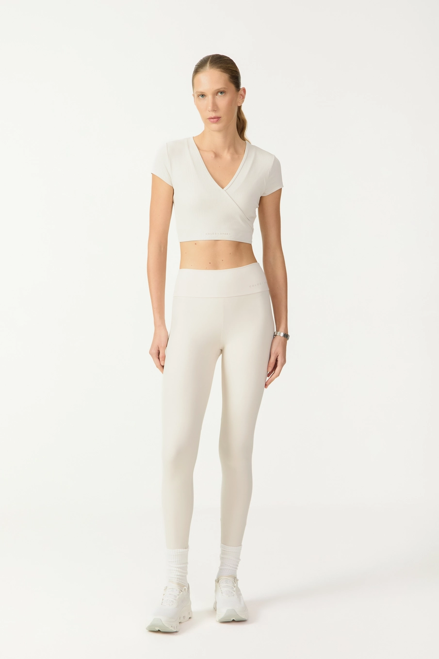 Calca Malha Sport  Feminino Colcci Sport Cinza
