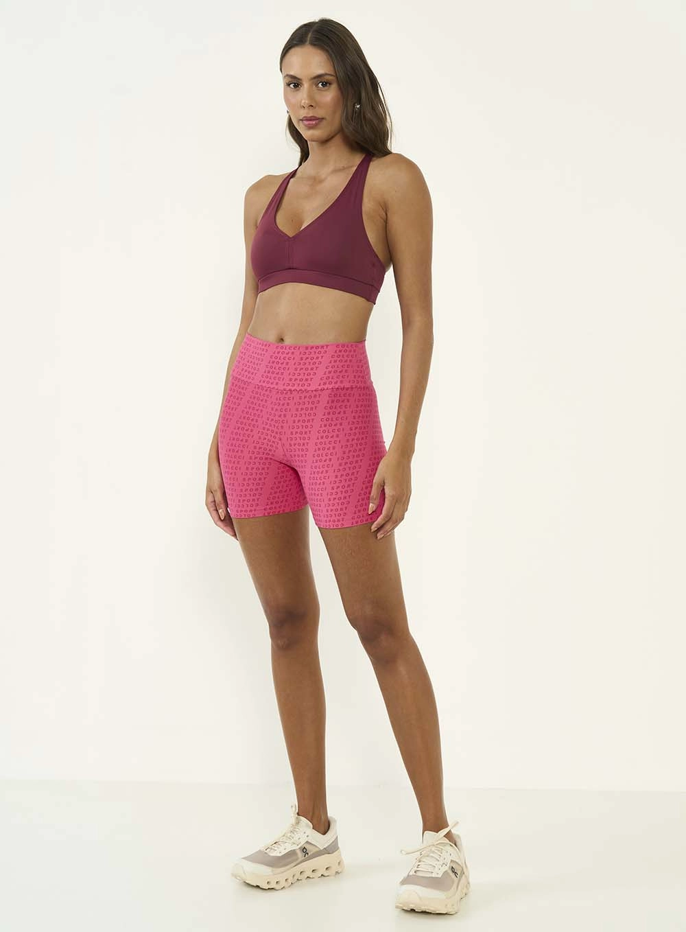 Bermuda Feminina Perfect Velocity Fit Estampada Rosa