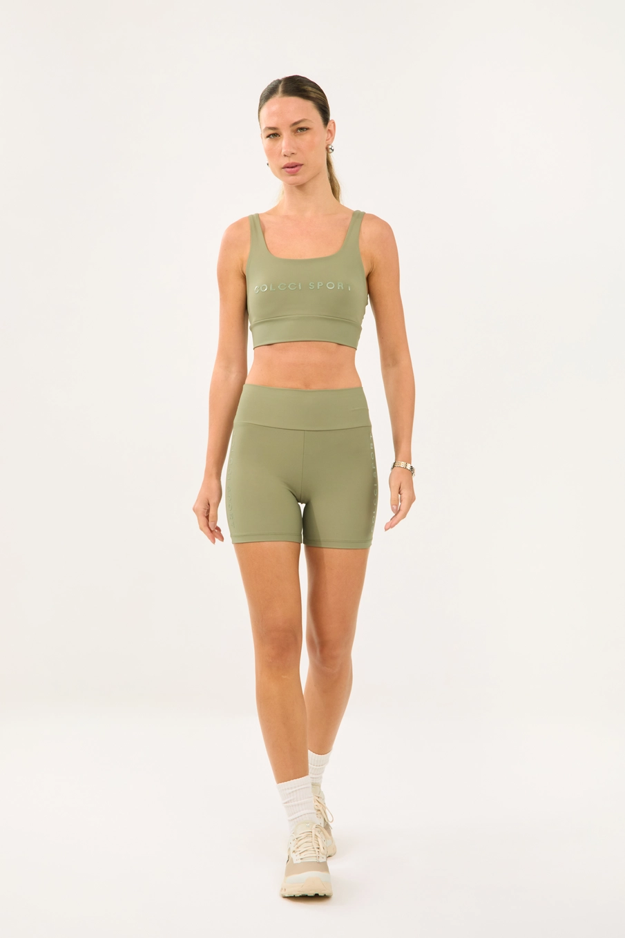 Bermuda Feminina Malha Sport Verde