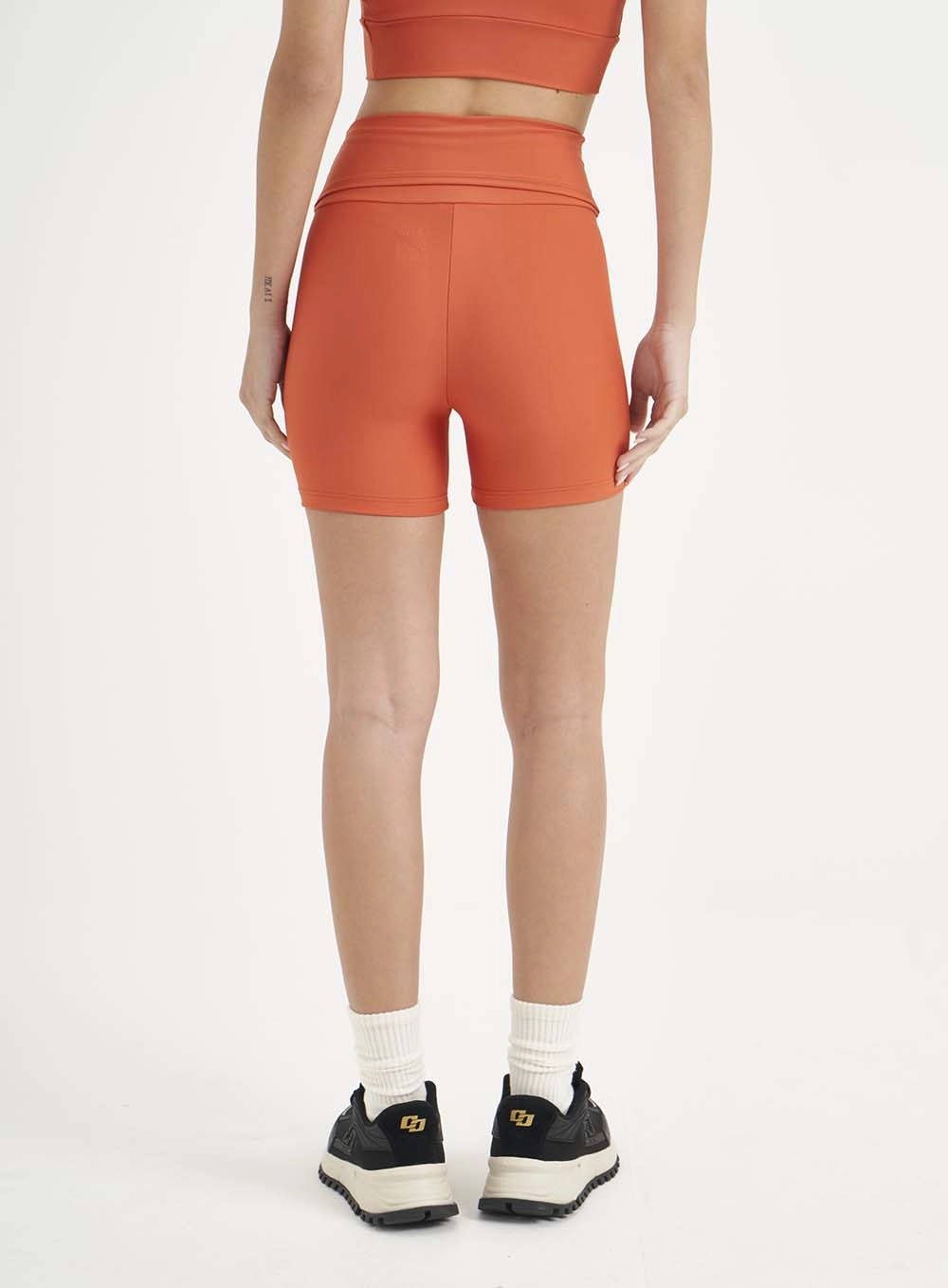 Bermuda Feminina Malha Sport Laranja