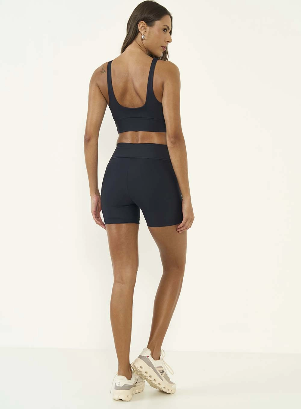 Bermuda Feminina Malha Sport Preto