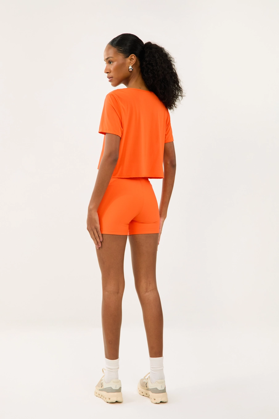 Bermuda Malha Sport  Feminino Colcci Sport Laranja