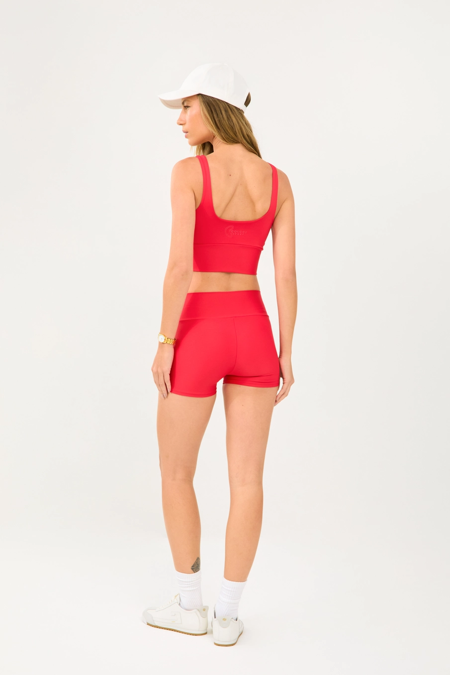 Bermuda Feminina Malha Sport Vermelho