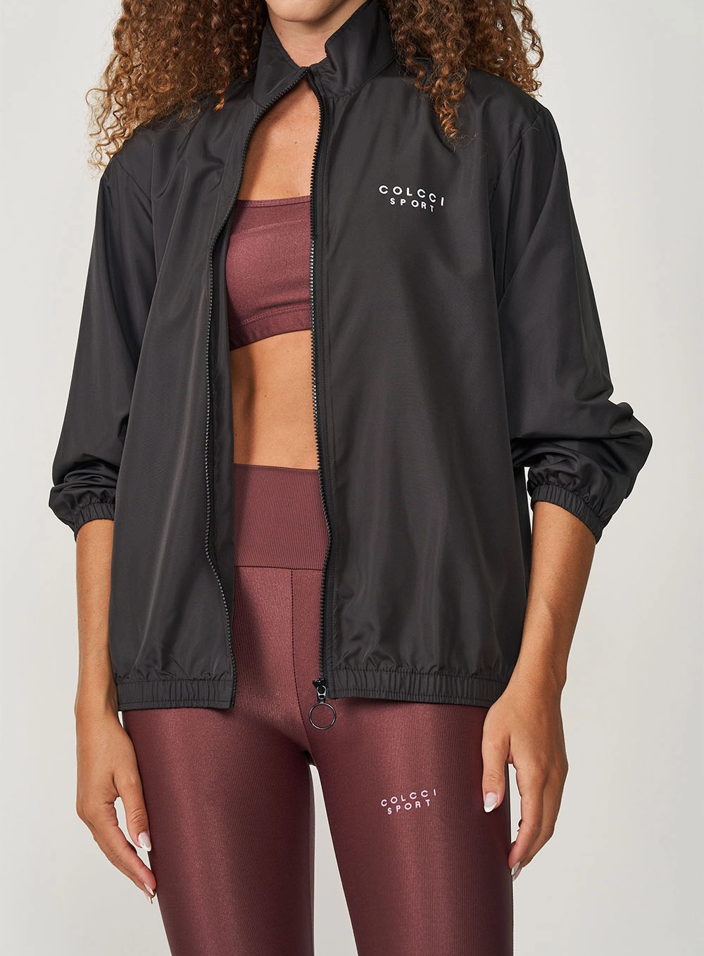 Jaqueta Feminina Nylon Loose Preto