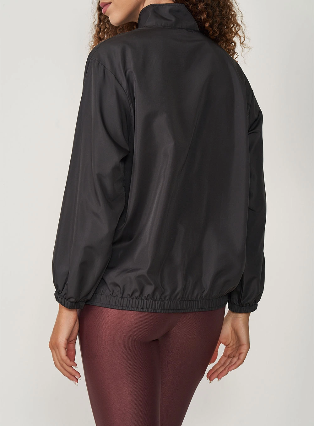Jaqueta Feminina Nylon Loose Preto