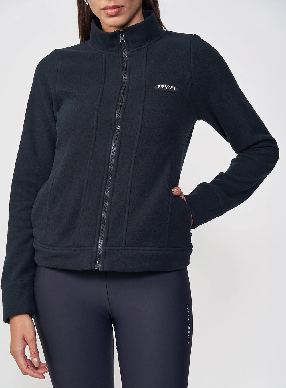 Jaqueta Feminina Malha Sport Preto