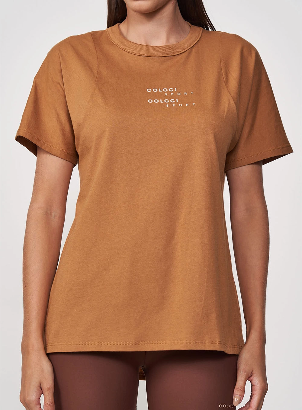 Camiseta Feminina Comfort Basic Marrom Evermore