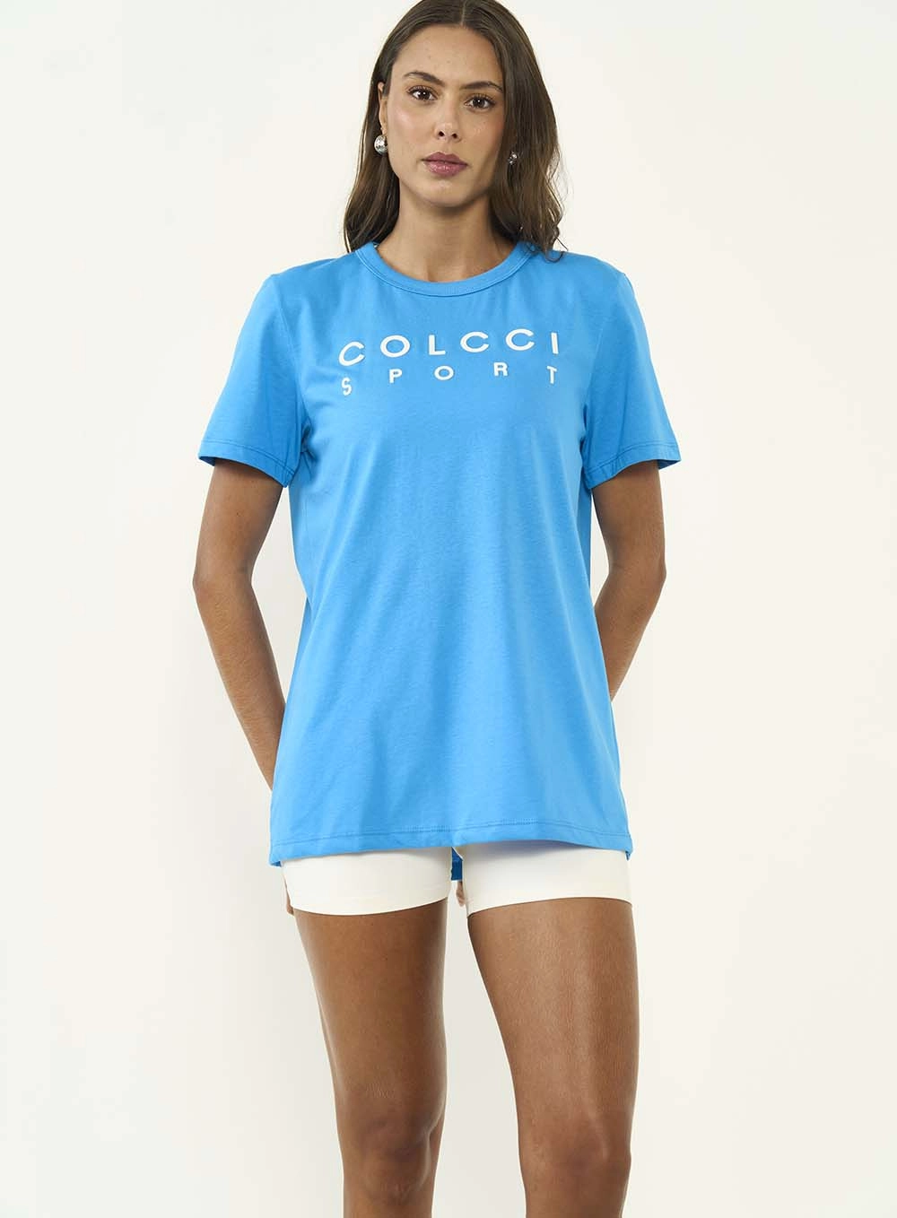 Camiseta Feminina Comfort Fit Azul