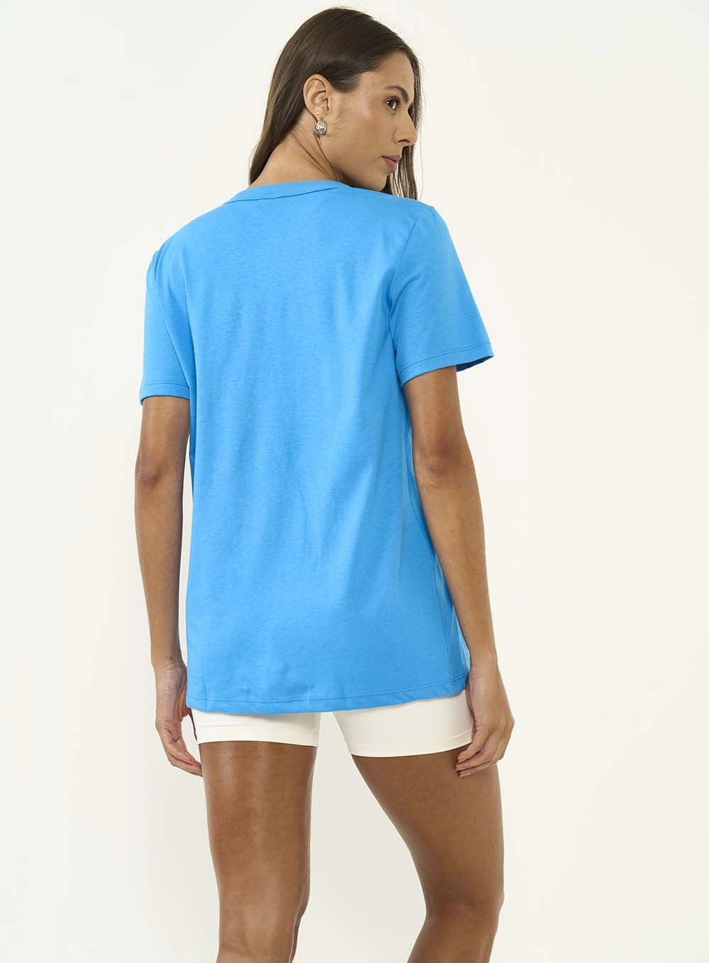 Camiseta Feminina Comfort Fit Azul