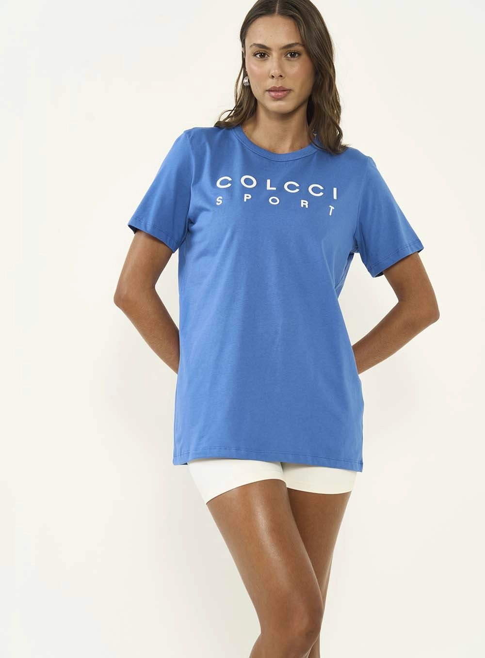 Camiseta Feminina Comfort Fit Azul