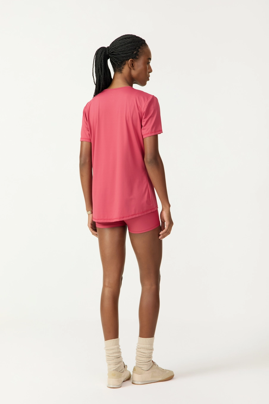 Camiseta Feminina Comfort Com Decote V Vermelho