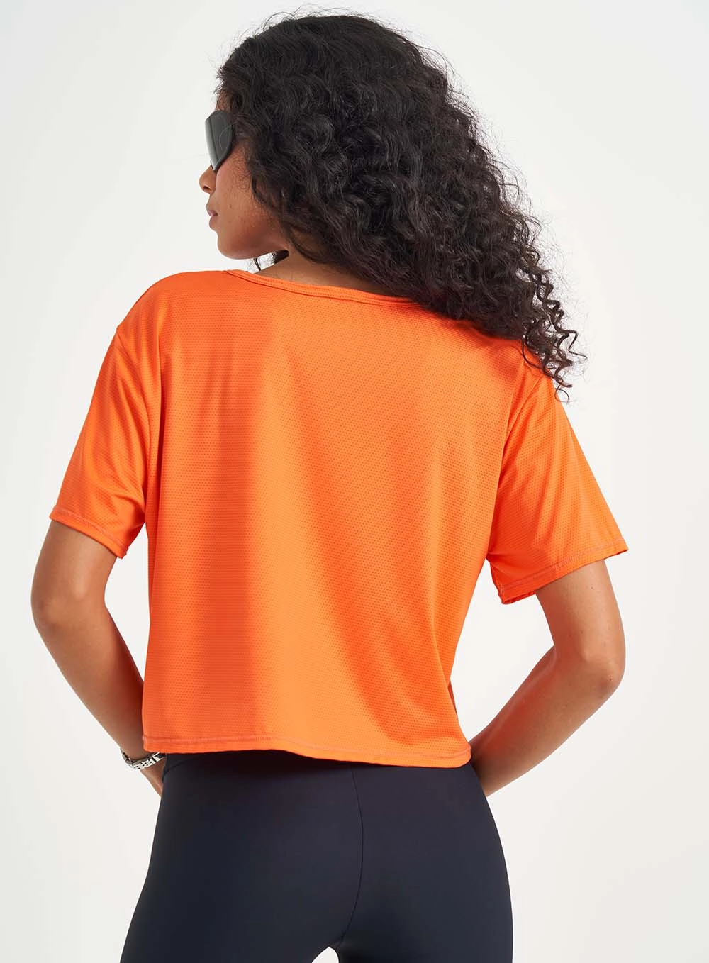 Camiseta Feminina Loose Fit Laranja