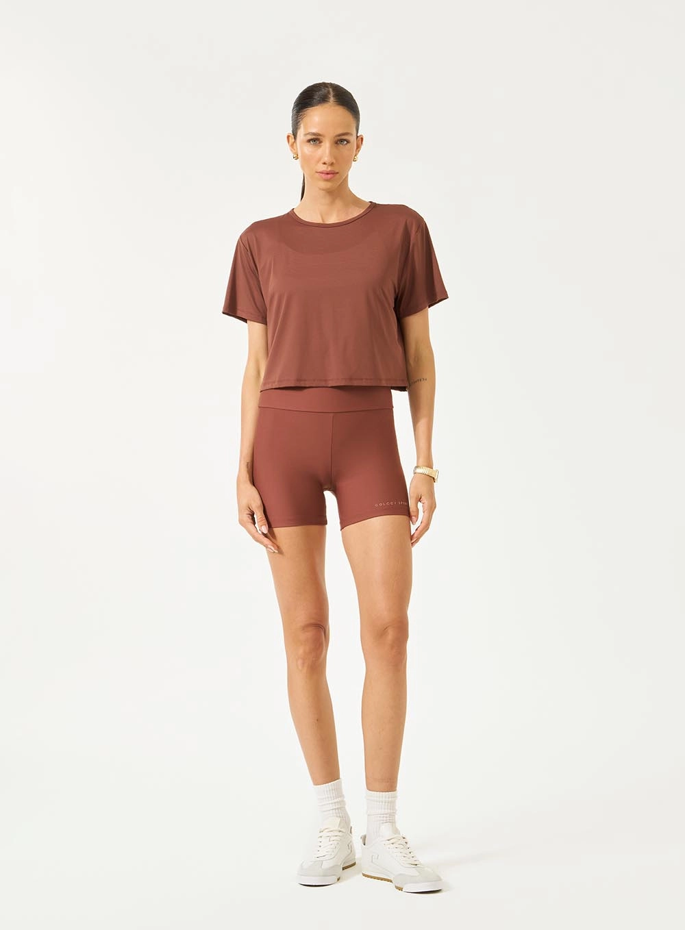 Camiseta Feminina Loose Fit Marrom Marissa