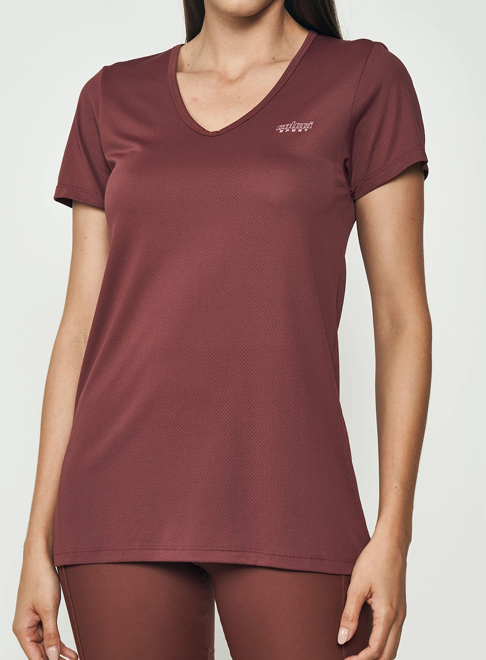 Blusa Feminina Gola V Vermelho