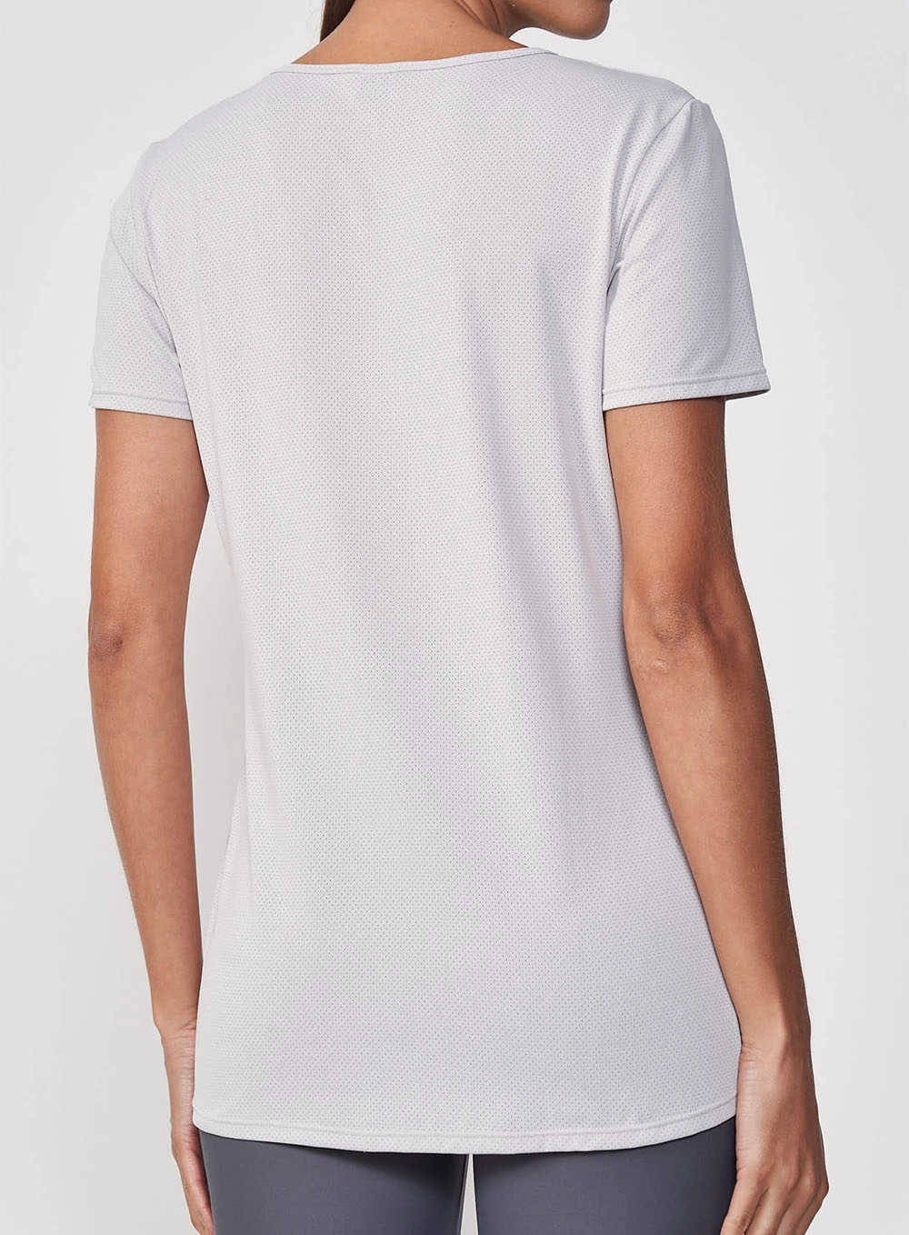 Blusa Feminina Gola V Cinza