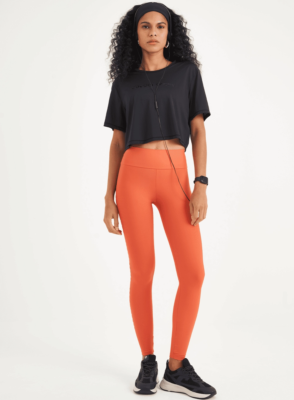 Blusa Malha Sport 1 Feminino Colcci Sport Preto
