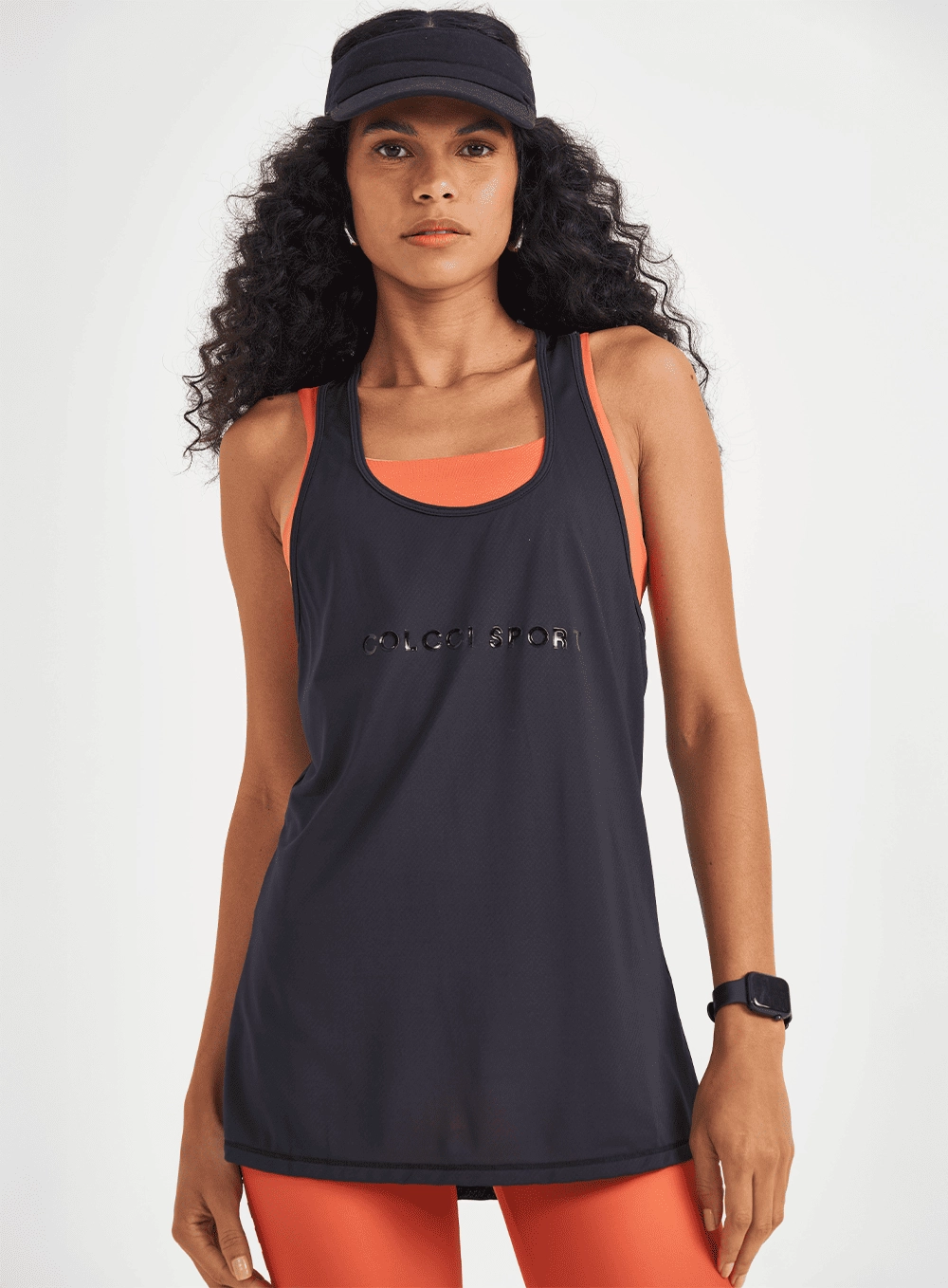 Regata Malha Sport  Feminino Colcci Sport Preto