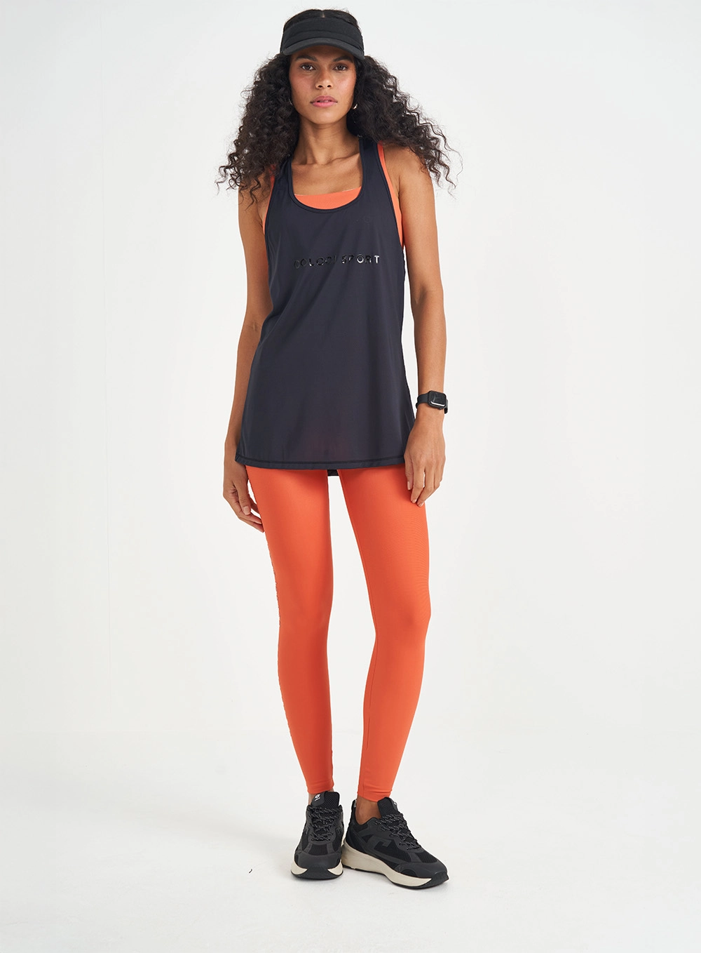 Regata Malha Sport  Feminino Colcci Sport Preto