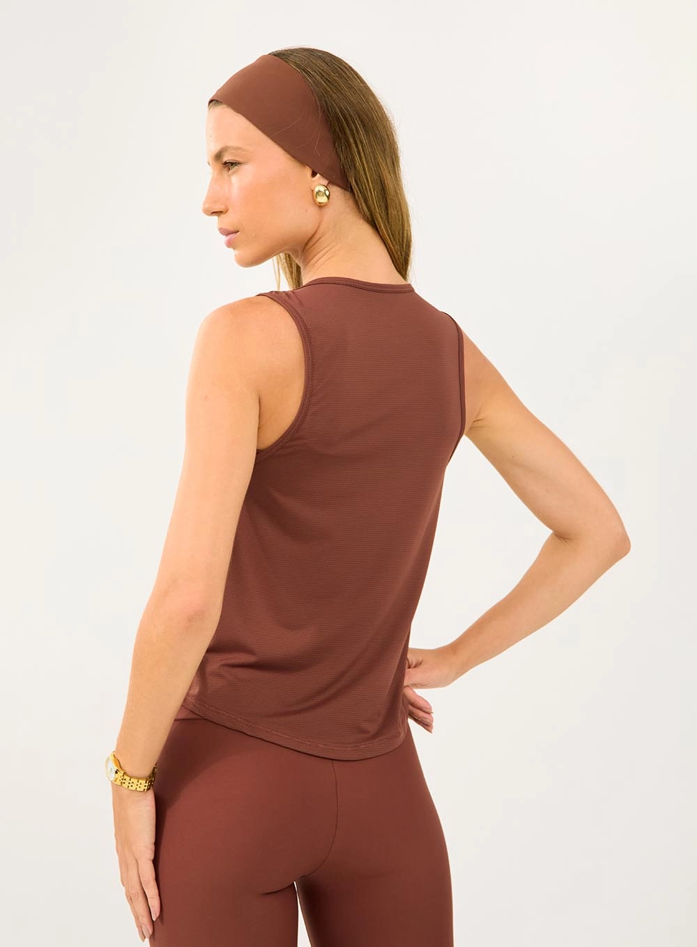 Regata Feminina Comfort Fit Marrom Marissa