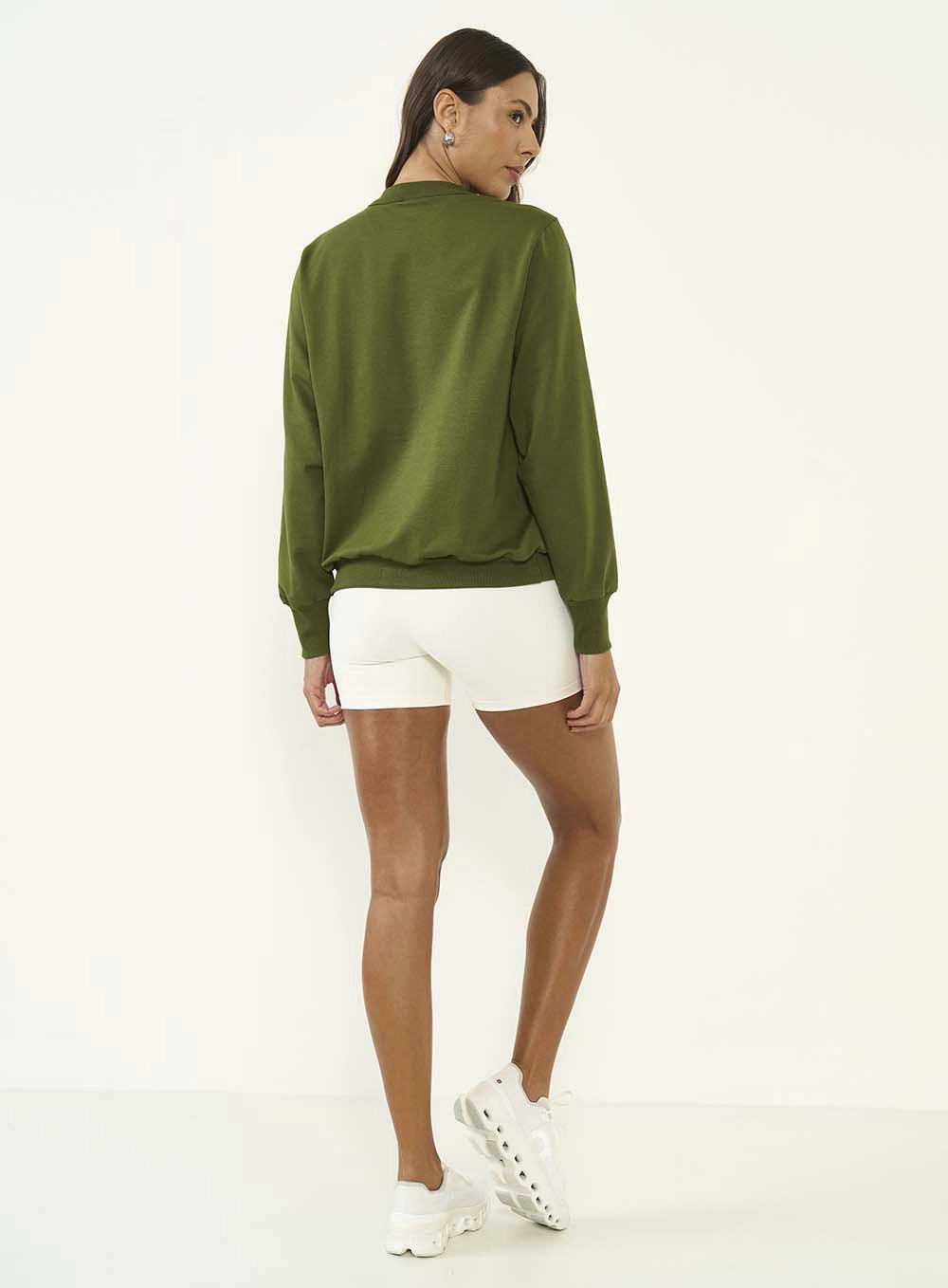 Blusão Moletom Feminino Comfort Fit Verde