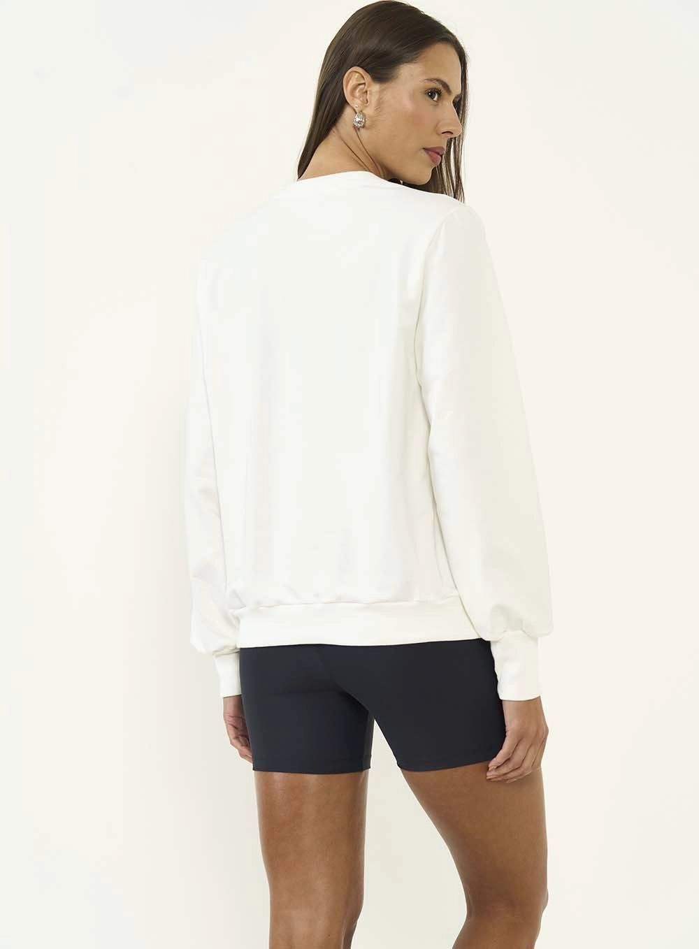 Blusão Moletom Feminino Comfort Fit Off Shell