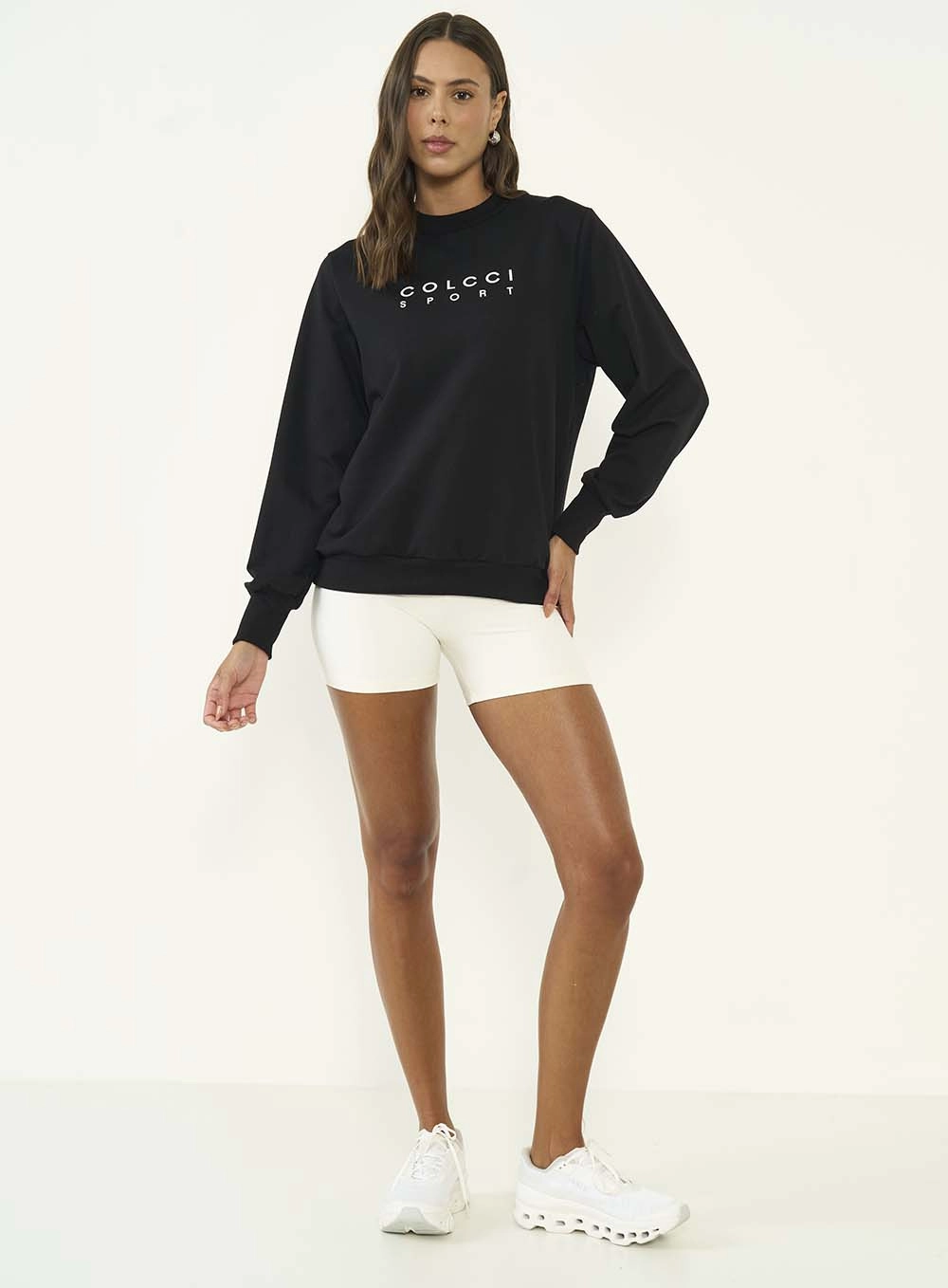 Blusão Moletom Feminino Comfort Fit Preto