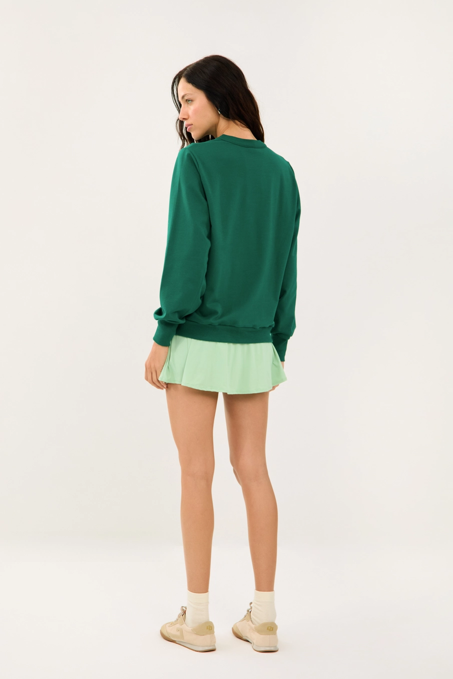 Blusão Moletom Feminino Comfort Fit Verde
