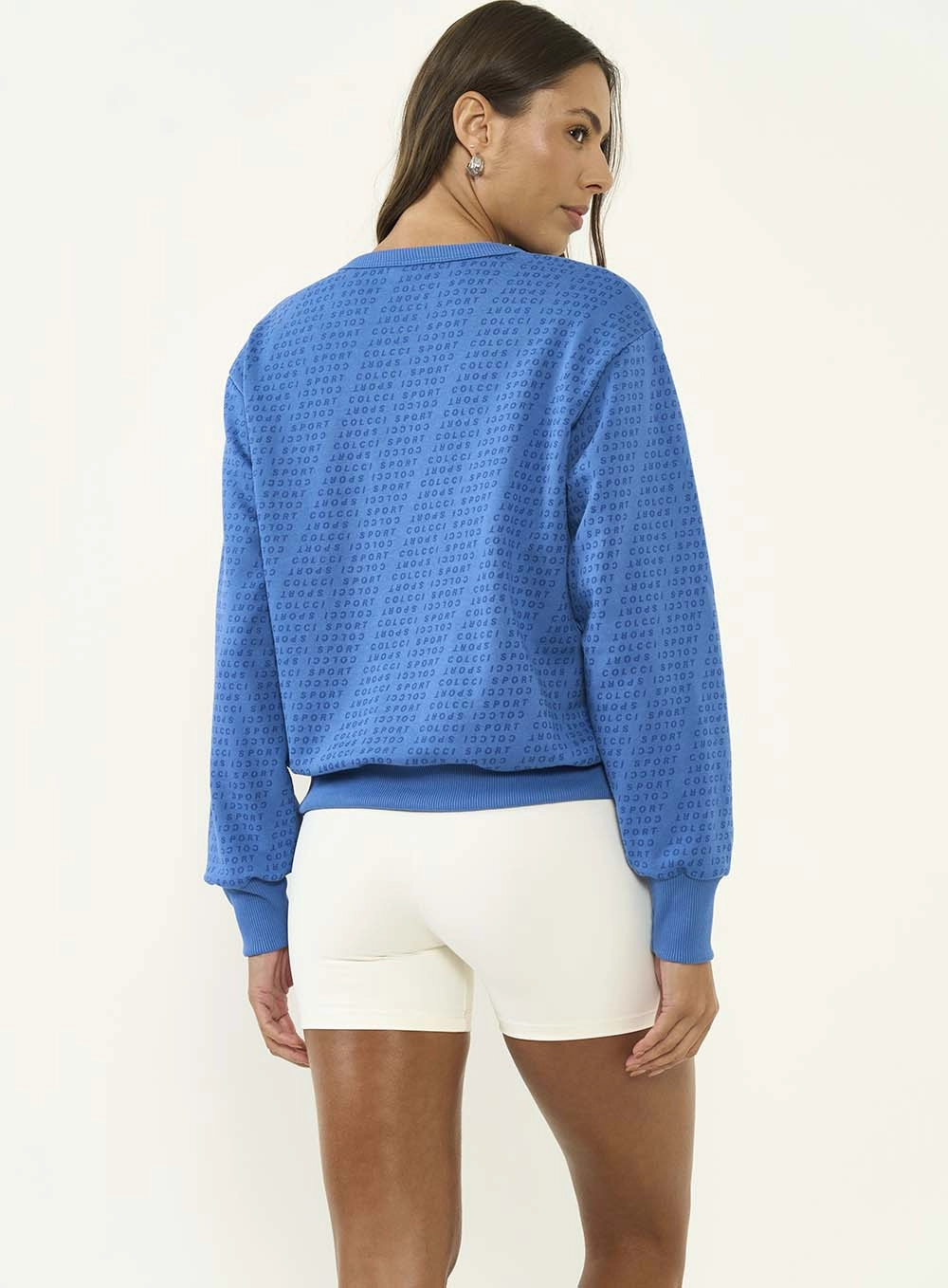 Blusao Malha 1 Feminino Colcci Sport Azul