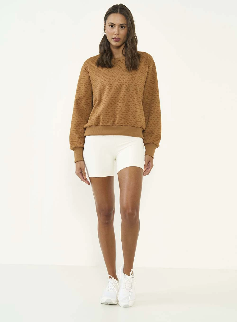 Blusao Malha 1 Feminino Colcci Sport Marrom