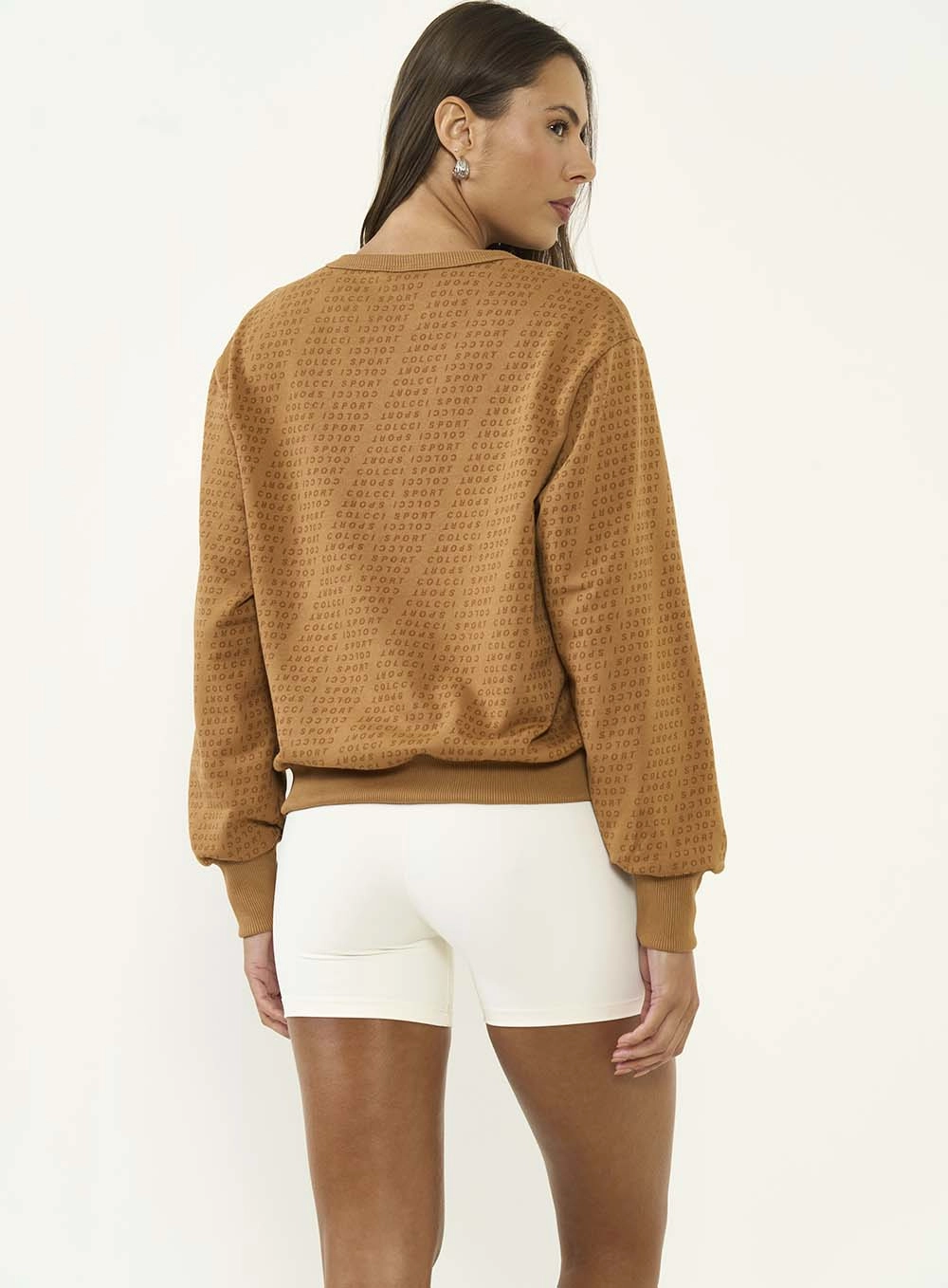 Blusao Malha 1 Feminino Colcci Sport Marrom