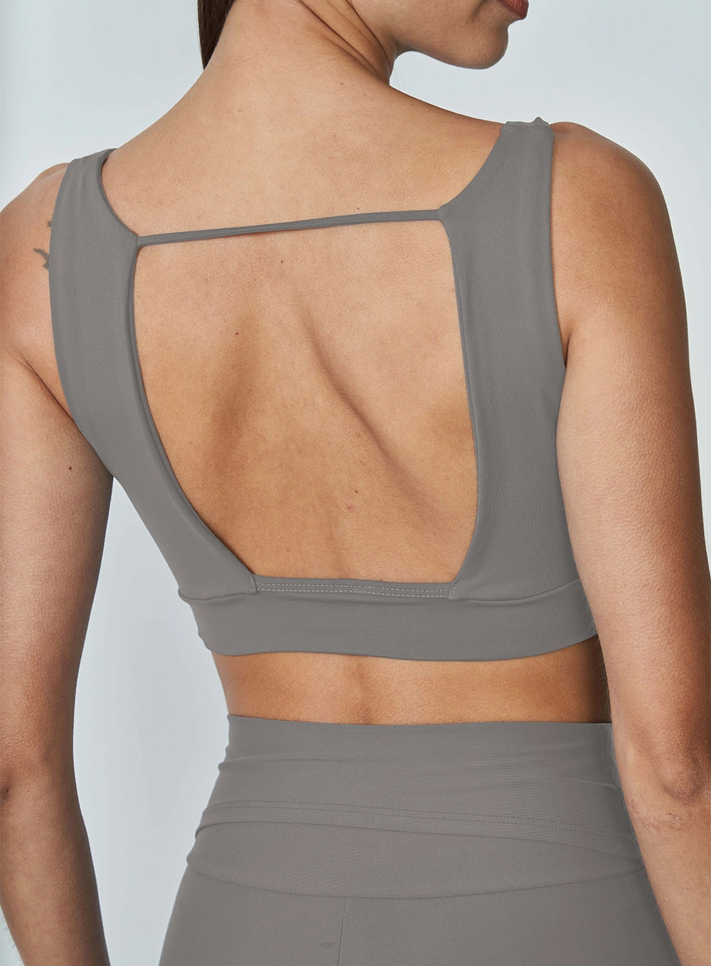 Top Slim Force Fit Cinza
