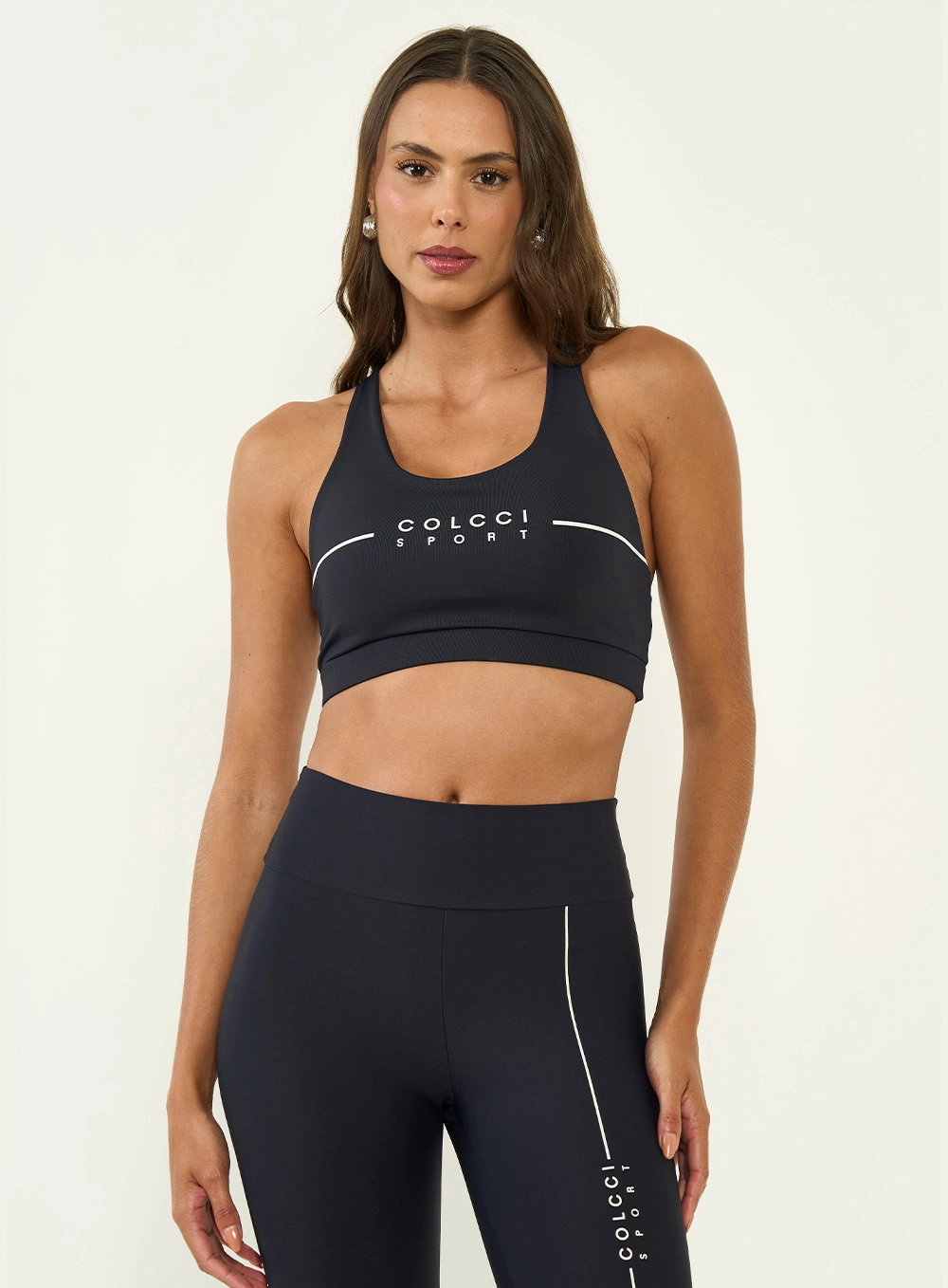 Top Malha Sport  Feminino Colcci Sport Preto