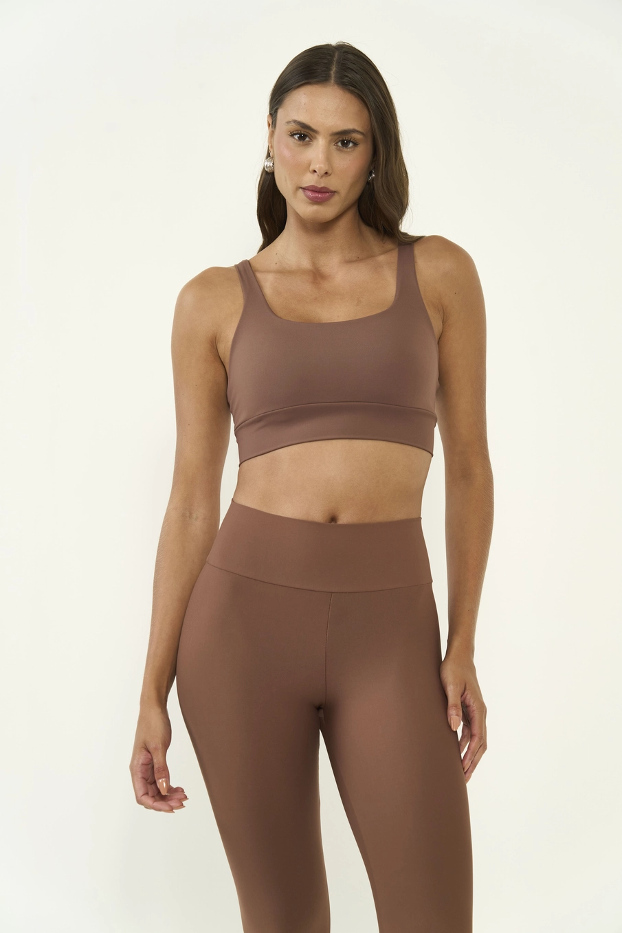 Top Essential Fit Marrom