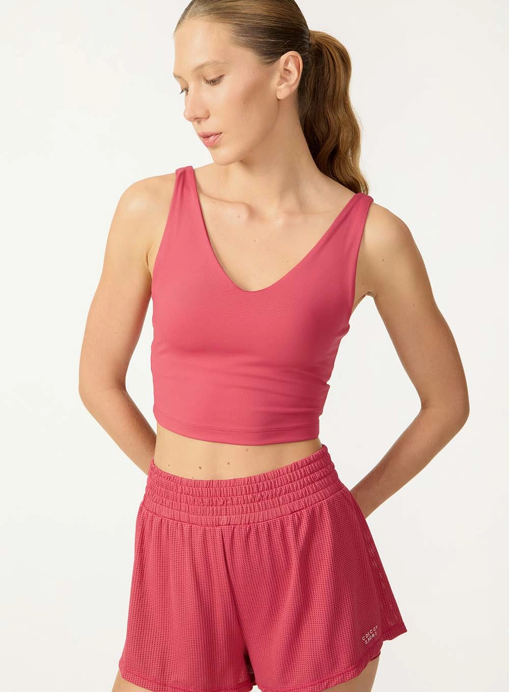 Top Malha Sport 1 Feminino Colcci Sport Vermelho