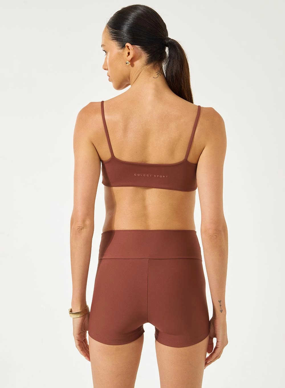 Top Slim Alças Finas Marrom Marissa