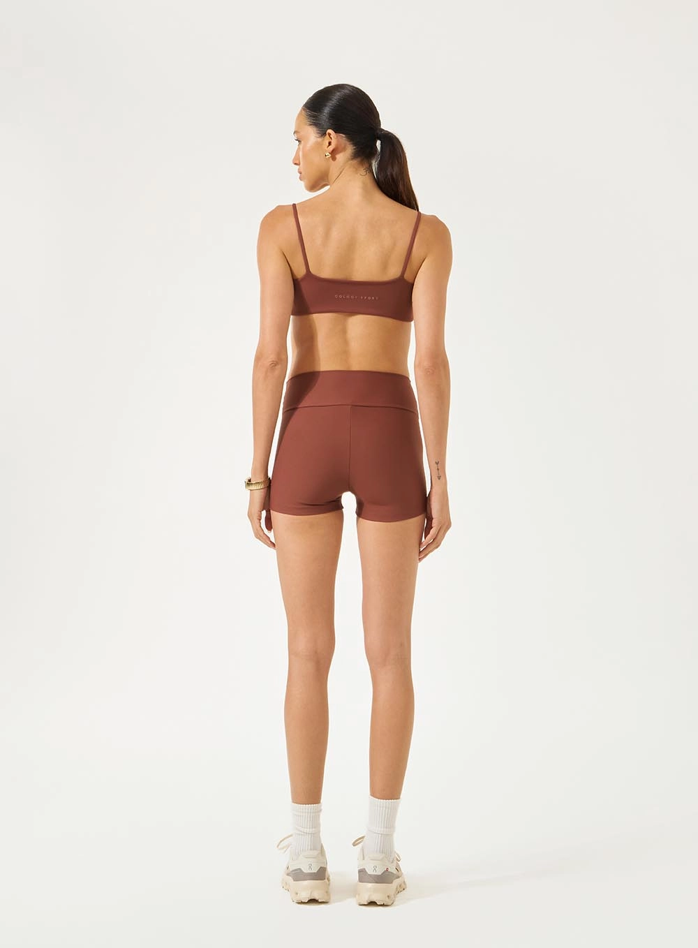 Top Slim Alças Finas Marrom Marissa