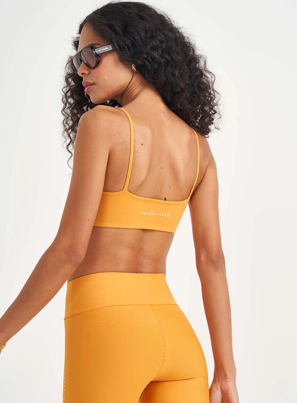 Top Slim Alças Finas Laranja
