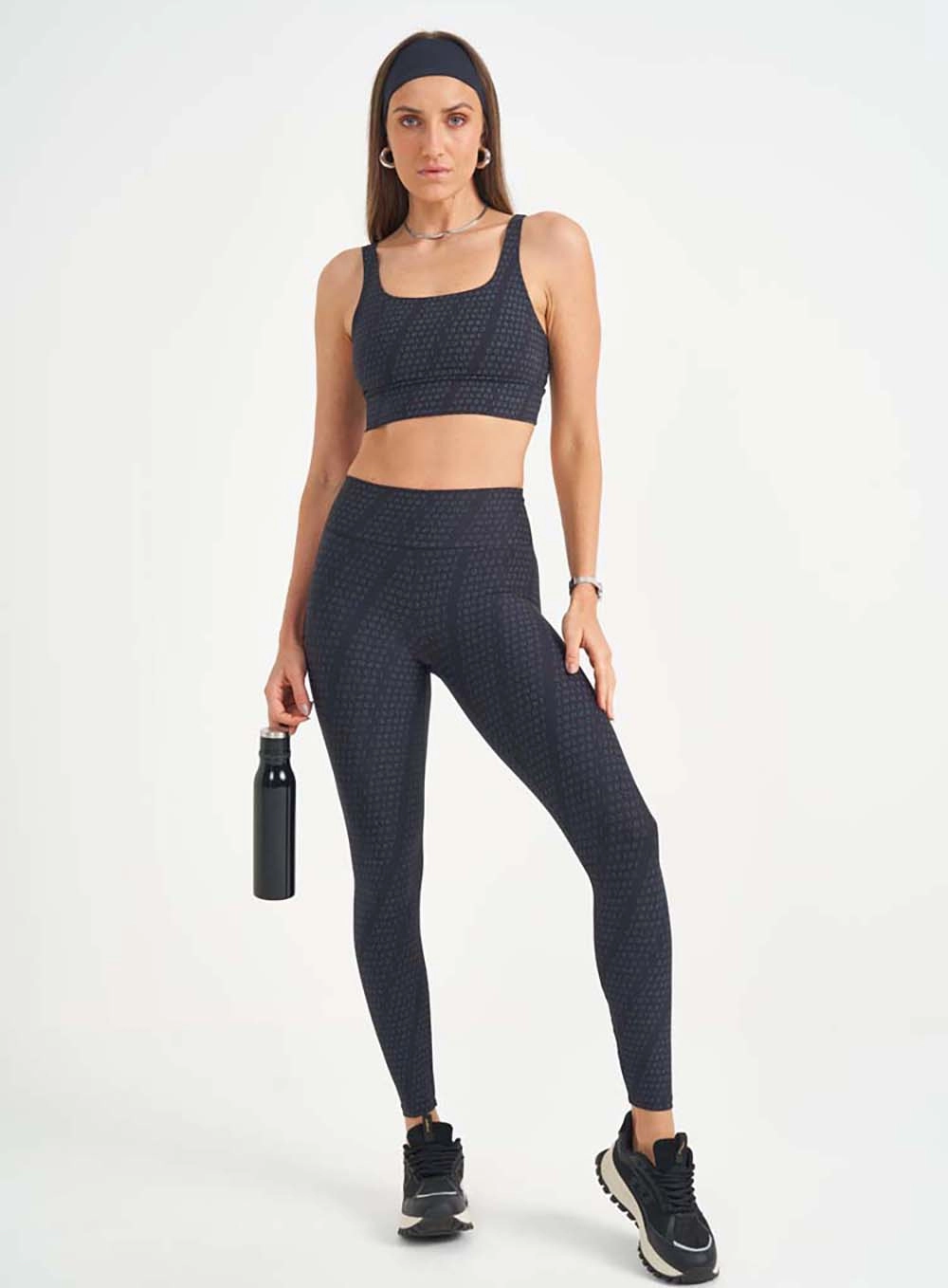 Top Malha Sport  Feminino Colcci Sport Preto