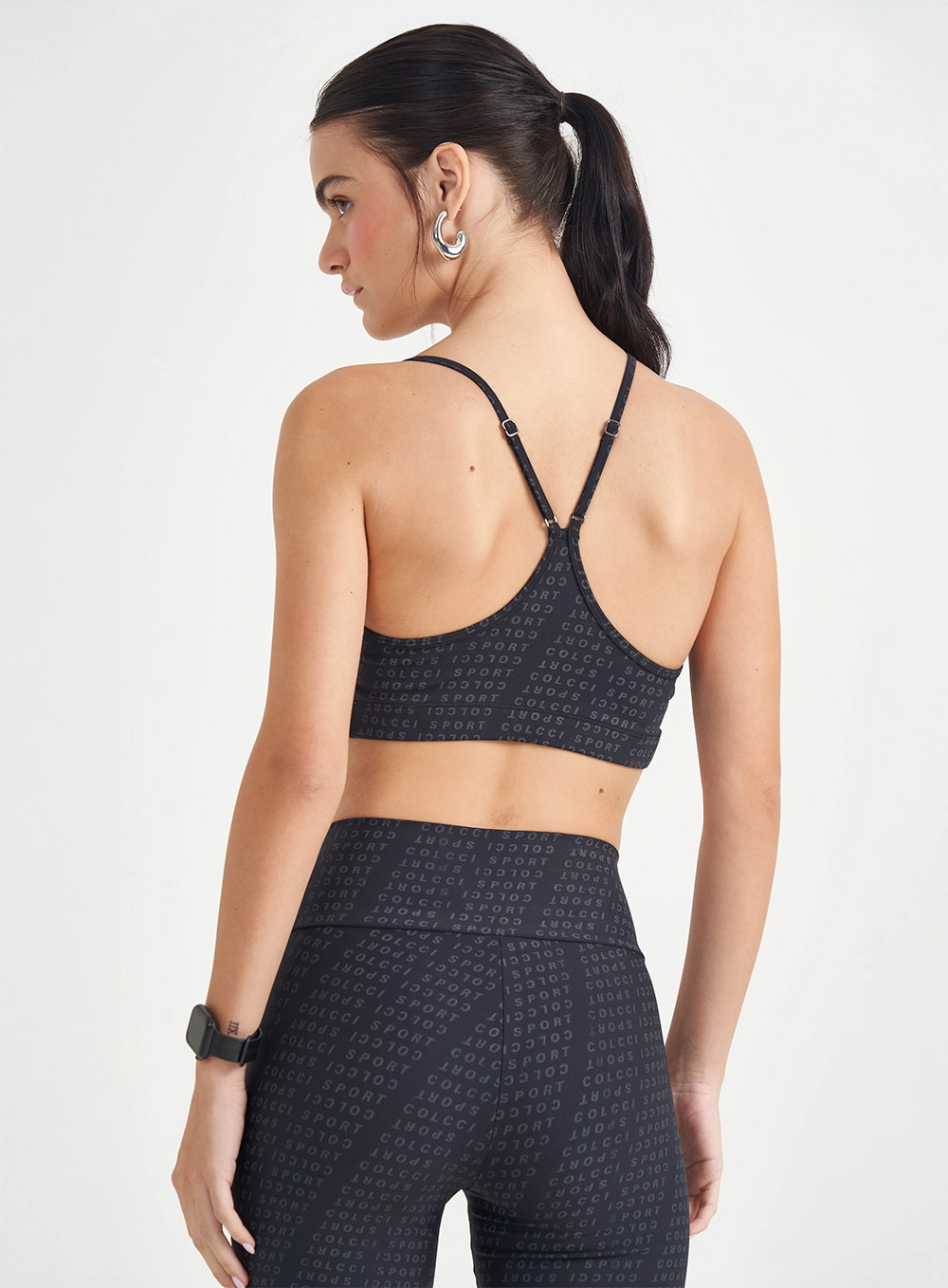 Top Malha Sport  Feminino Colcci Sport Preto