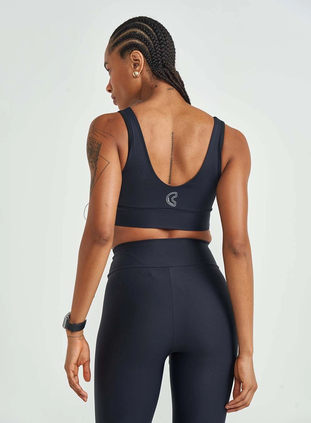 Top Malha Sport  Feminino Colcci Sport Preto
