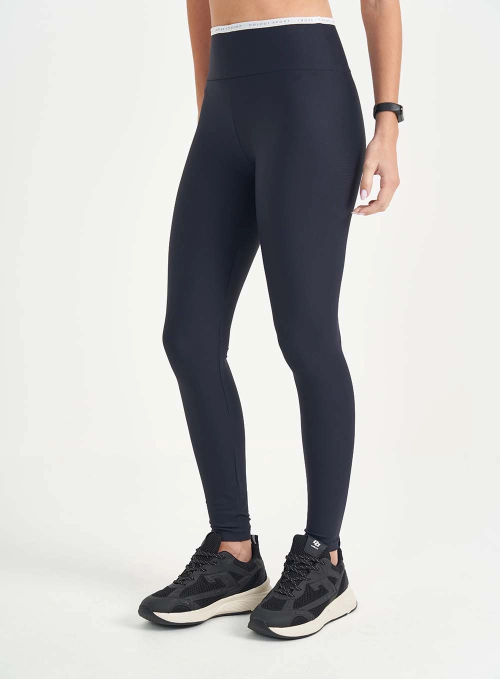 Conjunto Top Speed E Calça Legging Fit Contrast Preto