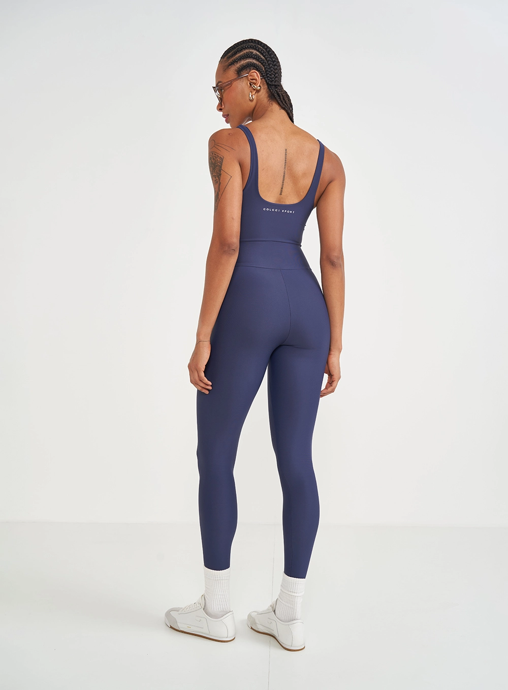 Macacão Slim Cut-out Azul