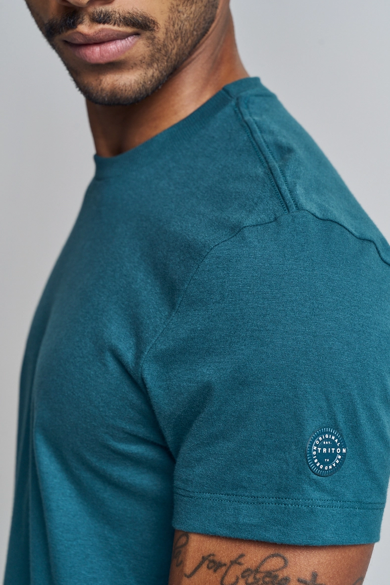 Camiseta Masculina Slim Verde 3