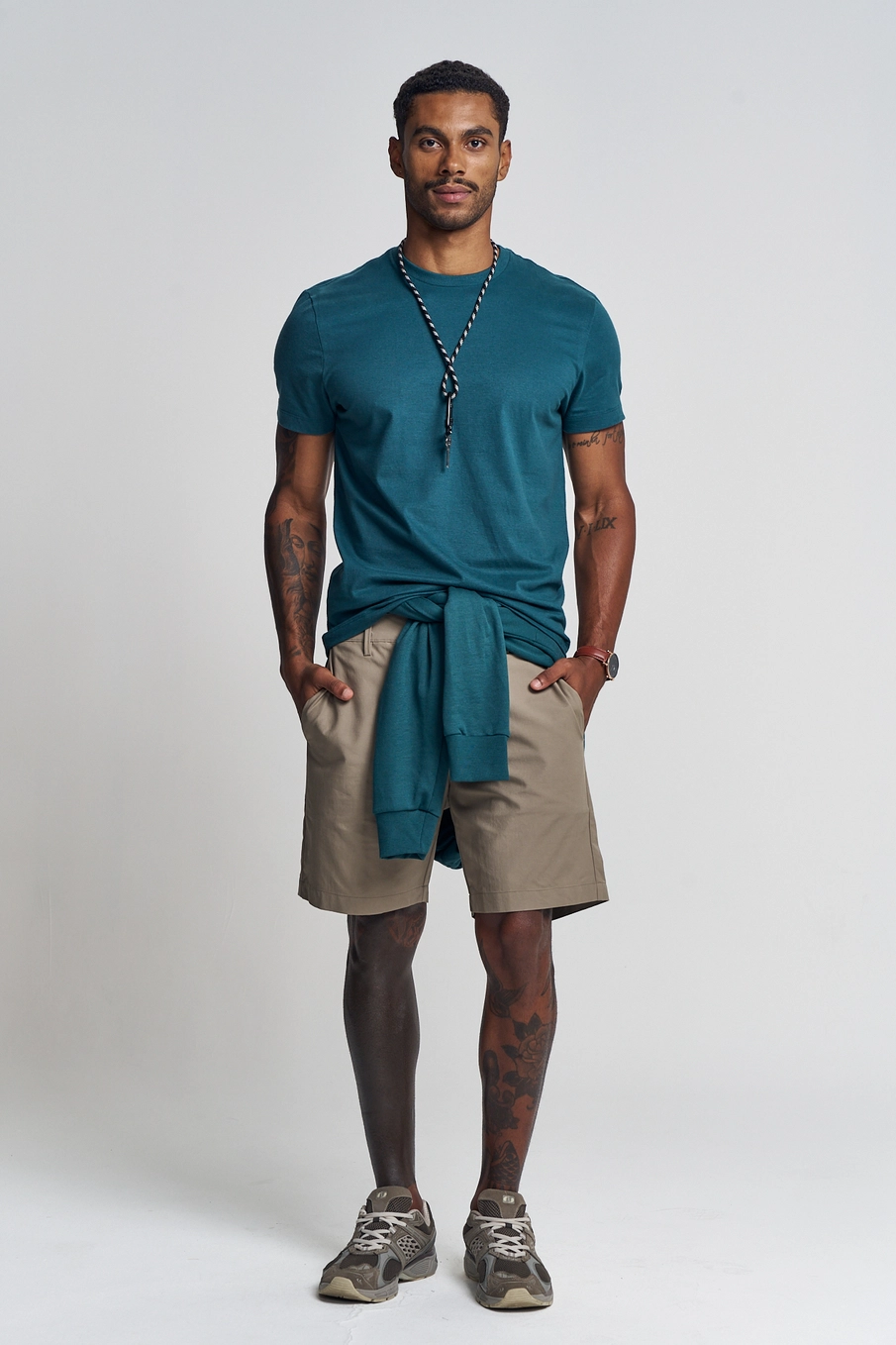 Camiseta Masculina Slim Verde 4