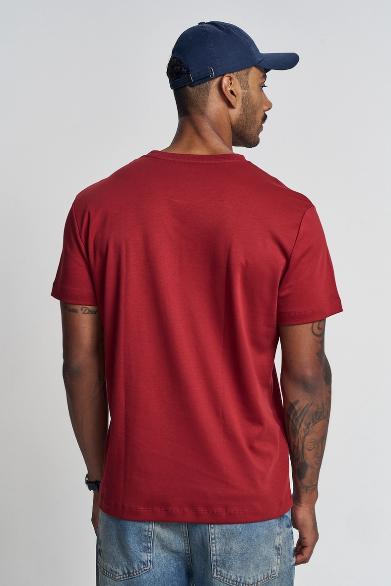 Camiseta Masculina Comfort Vermelho 3