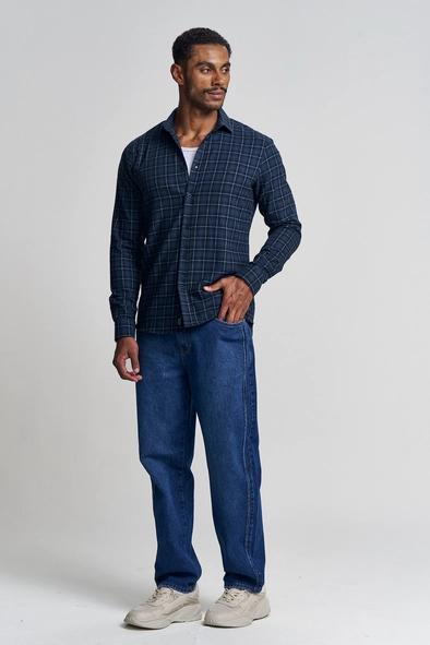 Camisa Masculina Xadrex Manga Longa