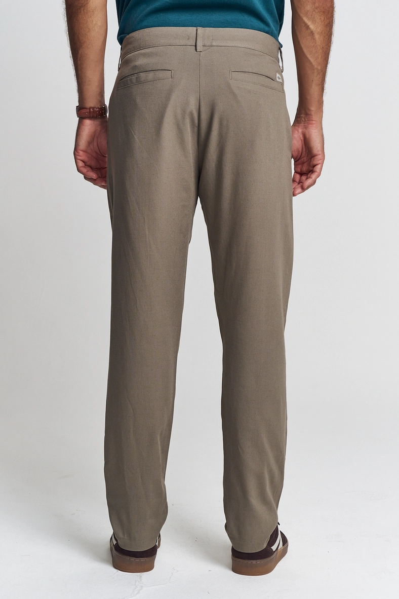Calça Comfort Masculina Bege 3