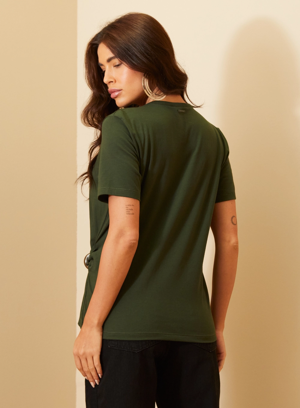 Camiseta Feminina Reta Verde 3